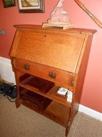 antique oak secretary 
