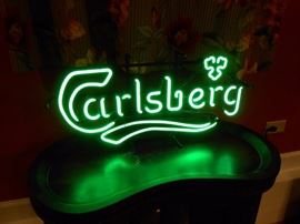 vintage Carlsberg neon sign