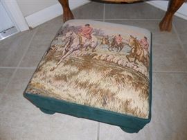 needlepoint footstool 