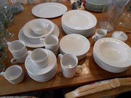 sango white christmas dish set
