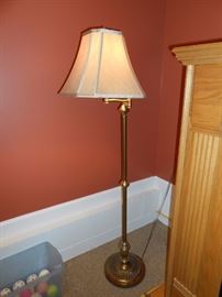 brass floor lamp
