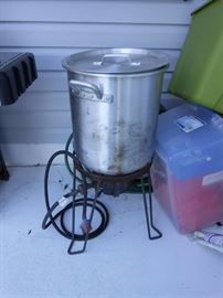 turkey fryer & stand