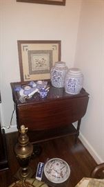 Mahogany tea cart