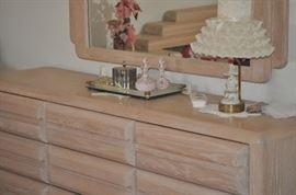 king bedroom set with dresser, mirror, headboard, armoire