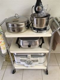 small appliances - serving cart is sold