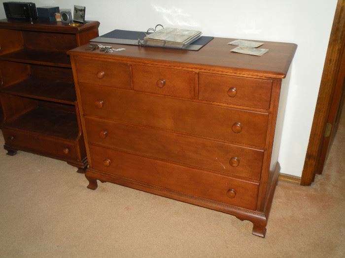 Vintage maple dresser that matches the chest.