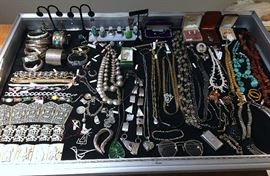 STERLING, TURQUOISE, GOLD, PIECES