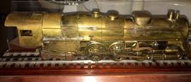 BRASS, WELDED TRAIN ENGINE