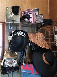 GREAT VINTAGE HATS AND PURSES
