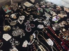 PINS EARRINGS AND NECKLACES