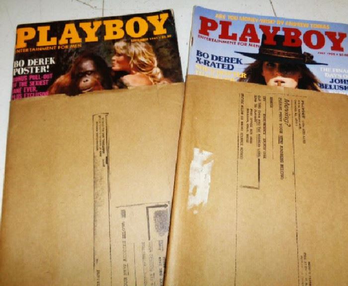 Bo Derek Playboy Magazines with Original Mailing Sleeve