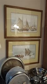 Signed and numbered Victor Mays 1981 119/550 and 1982 197/550