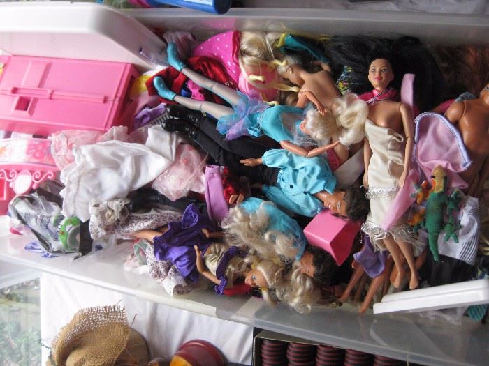 newer barbies, clothes and accessories