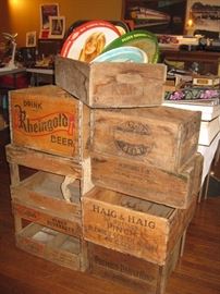 old wood crates