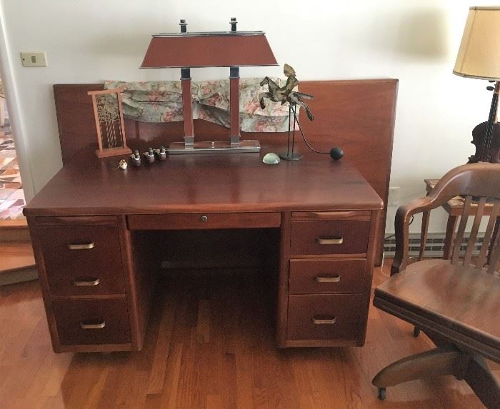 desk with additional top