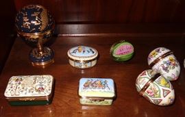 Halcyon Days enameled boxes