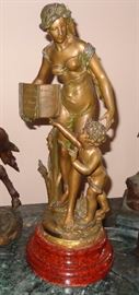 Bruchon gilt metal (lamp base?)
