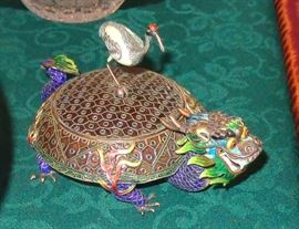 Chinese enameled silver