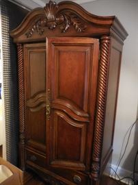 Hand Carved Armoire 