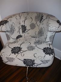 Crate Barrel Floral Arm Chair