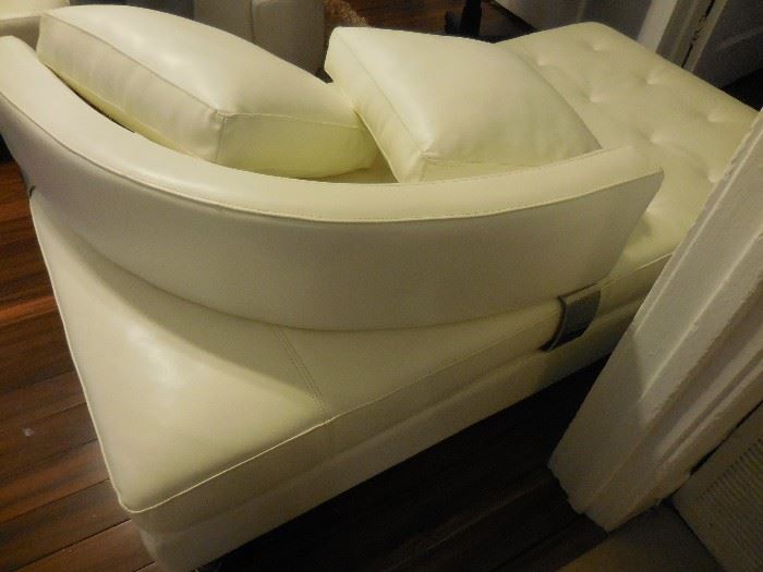 Curved Back on Chaise Couch