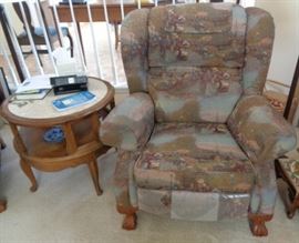 Recliner and End Table