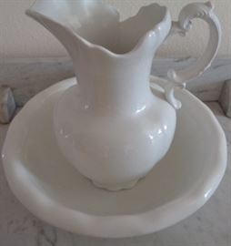 Vintage Pitcher and Bowl