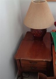 End Table and Lamp