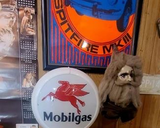 Vintage gas pump globe