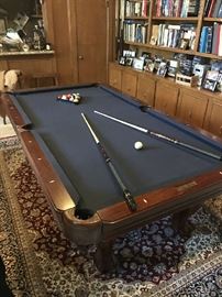 Presidential Billiards Table. Comes with accessories.