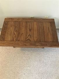 Top of wood coffee table