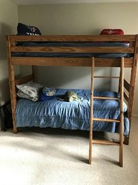 Wood bunk beds