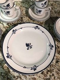 Crate and Barrel (EPOCH) blue flower plate set