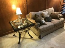 Love Seat and Side Table