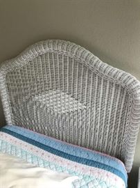 Wicker twin beds