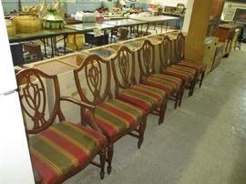 SHIELD BACK CHAIRS SET OF 6