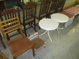 CHAIRS AND TABLES