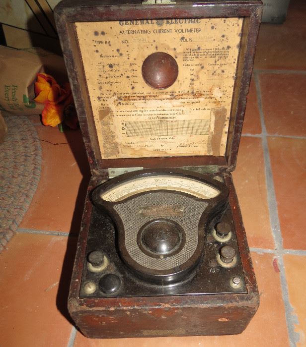 Antique Voltage meter, we have 3 of these.
