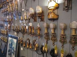 Beautifully restored wall sconces