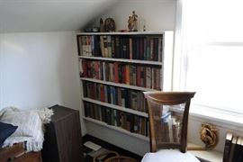 Tons of vintage books on all three levels