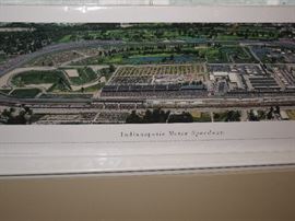 Indianapolis motor speedway print - not framed 40" X 14"