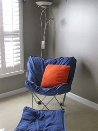 Chair with ottoman