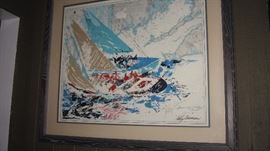 Leroy Neiman, "Americas Cup" 1964 