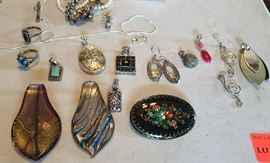 Lot 37: Costume jewelry lot