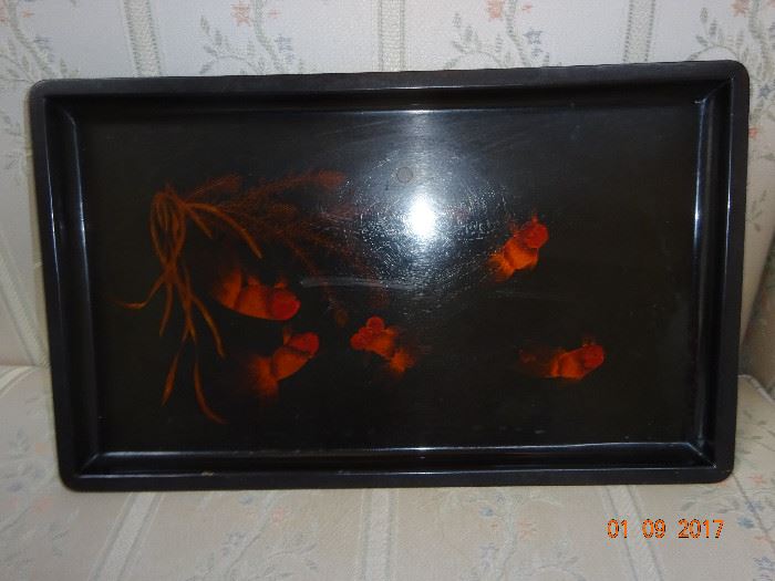 Another beautiful hand-painted serving tray