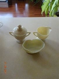 Hand-made glass tea set