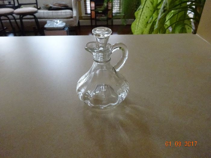 Vintage miniature glass pitcher