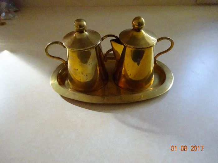 Vintage tea/coffee set with serving tray