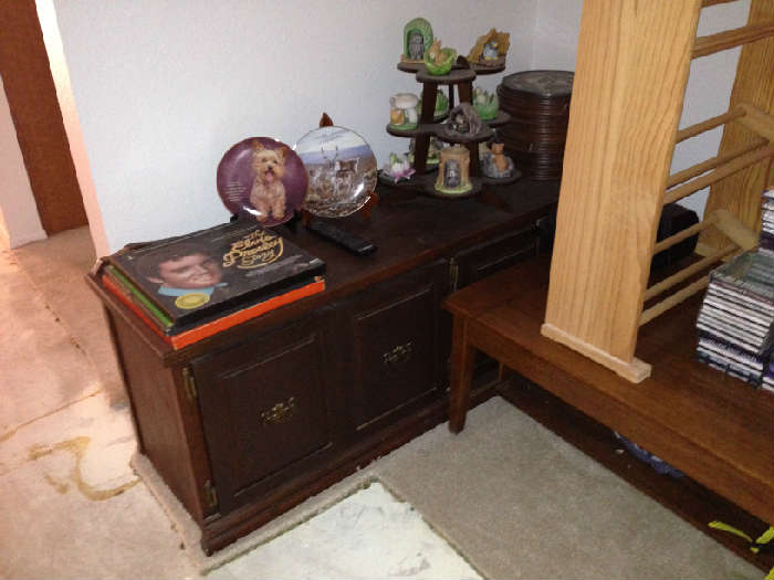 Cabinet, CD Holder, Decorative Items, CDs, DVDs