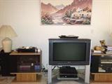 TV, Picture, DVD, TV Stand, Lamp